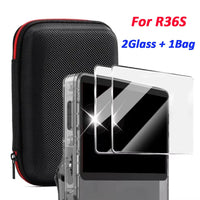 4-in-1 Travel Protection Kit for R36S, R36MAX, and K36 | Tempered Glass Screen Protectors + Carrying Case