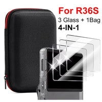 4-in-1 Travel Protection Kit for R36S, R36MAX, and K36 | Tempered Glass Screen Protectors + Carrying Case