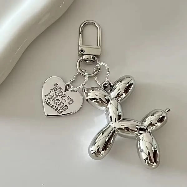 Y2K Balloon Dog Keychain – Punk Style Fashion Bag & Car Pendant