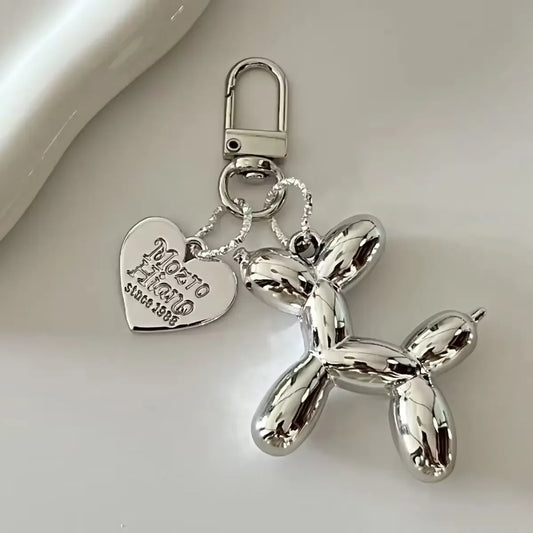 Y2K Balloon Dog Keychain – Punk Style Fashion Bag & Car Pendant
