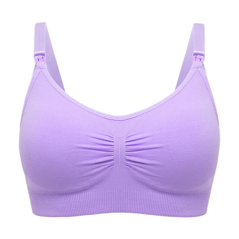 Plus Size Nursing Bra Breathable Seamless For Breastfeeding