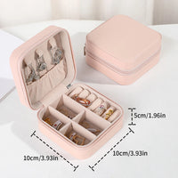 PU Leather Jewelry Mini Storage Box – Travel & Home Organizer for Rings, Earrings, Bracelets & Necklaces