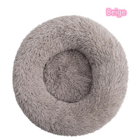 Super Soft Plush Donut Cat Bed Washable Calming Pet Bed