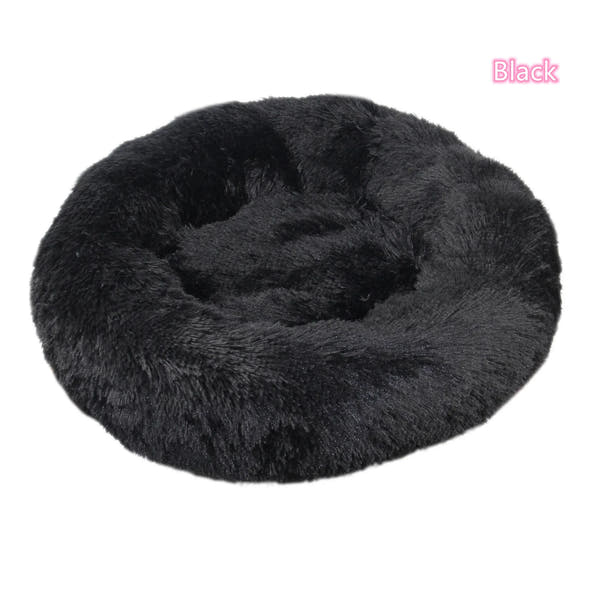 Super Soft Plush Donut Cat Bed Washable Calming Pet Bed