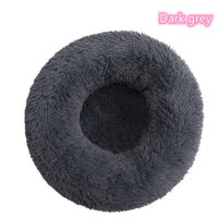 Super Soft Plush Donut Cat Bed Washable Calming Pet Bed