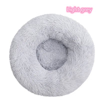 Super Soft Plush Donut Cat Bed Washable Calming Pet Bed