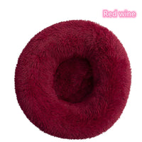 Super Soft Plush Donut Cat Bed Washable Calming Pet Bed