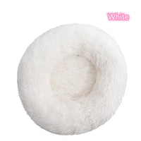 Super Soft Plush Donut Cat Bed Washable Calming Pet Bed
